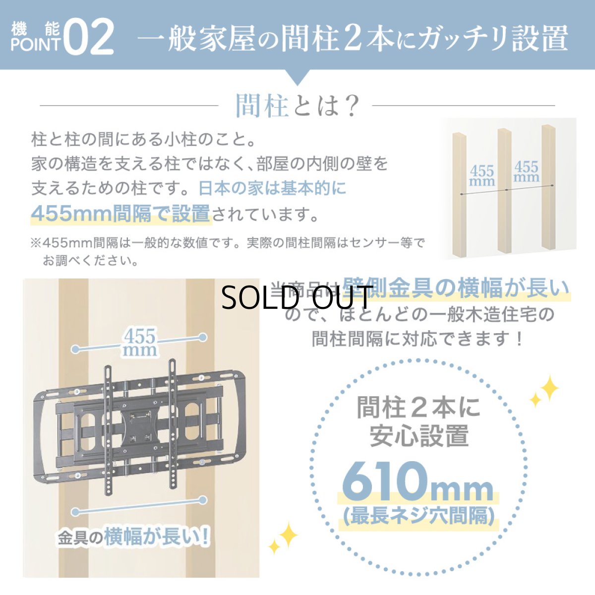 画像22: 【秋の大感謝祭 開催中！】【32〜70型対応】スタイリッシュシリーズ 壁掛け金具 上下左右角度調節ロングアーム - PRM-LT19M ポケット付き (22)