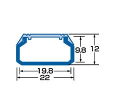 画像5: 【送料無料】ケーブルカバー角型 幅22mm/長さ1m - CA-KK22 (5)