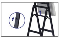 画像9: 【送料無料】国産モニタースタンド 40〜50型対応 デジタルサイネージ用イーゼルスタンド(DSE-50) (9)