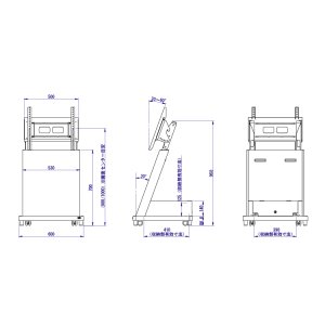 画像8: 【送料無料】国産テレビスタンド 移動式テレビスタンド(DS-T40)