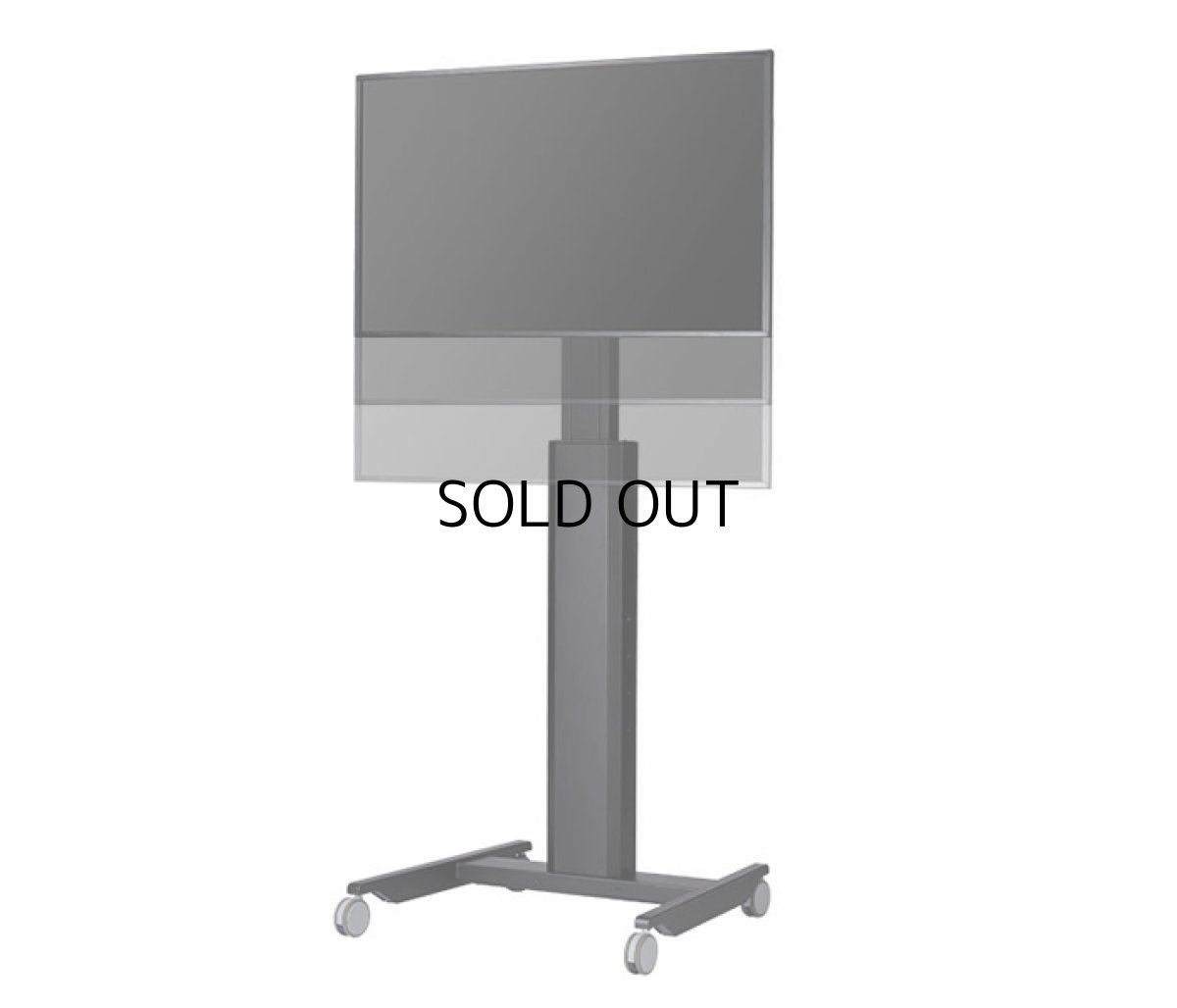 画像2: 【送料無料】国産テレビスタンド 40-55インチ対応 ハイポジションスタンド 電動昇降タイプ(HM-4055) (2)