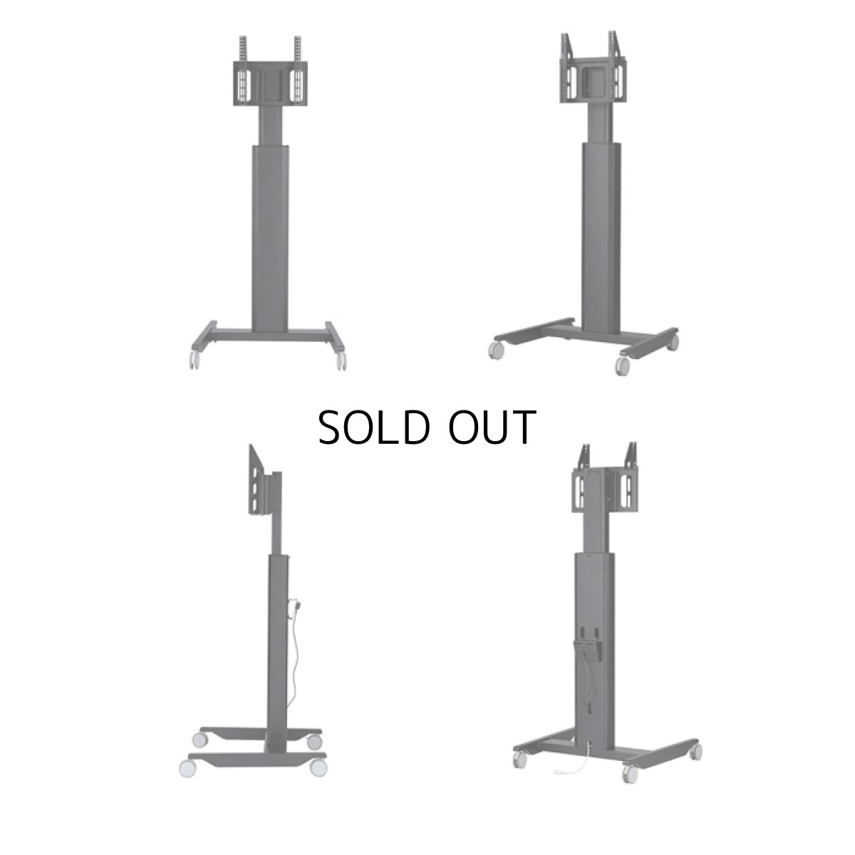 画像4: 【送料無料】国産テレビスタンド 40-55インチ対応 ハイポジションスタンド 電動昇降タイプ(HM-4055) (4)