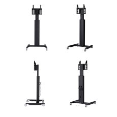 画像4: 【送料無料】国産テレビスタンド 40-55インチ対応 ハイポジションスタンド 電動昇降タイプ(HM-4055) (4)