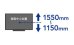 画像5: 【送料無料】国産テレビスタンド 電子黒板用電動昇降装置付スタンド (MH-6070) (5)