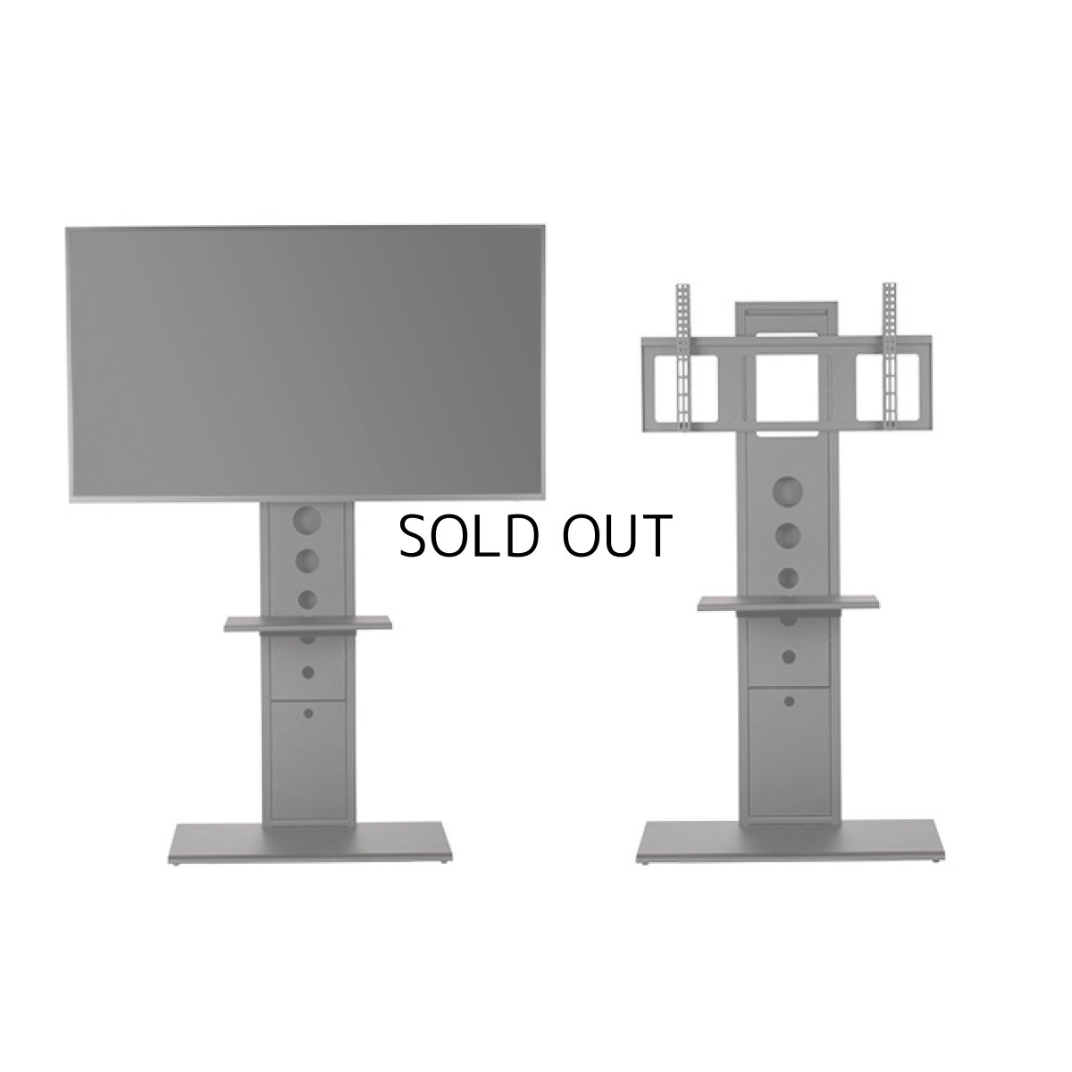 画像4: 【送料無料】国産テレビスタンド 55-70インチ対応 壁寄せテレビスタンド (4)