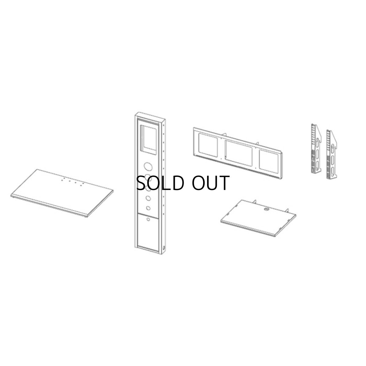 画像5: 【送料無料】国産テレビスタンド 55-70インチ対応 壁寄せテレビスタンド (5)