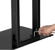 画像8: 【送料無料】国産テレビスタンド 37-55インチ対応 モニタワー壁寄せスタンド(MW-3755) (8)