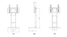 画像9: 【送料無料】国産テレビスタンド 37-55インチ対応 モニタワー壁寄せスタンド(MW-3755) (9)
