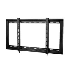 画像1: 【50〜100型対応】汎用テレビ壁掛け金具 角度固定薄型 - PLB-104Lブラック (1)