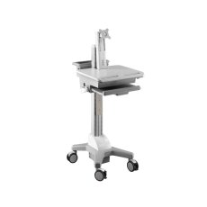 画像1: 【15-24型対応】PC作業に便利な大容量収納の移動式テレビスタンド - CNH02 (1)