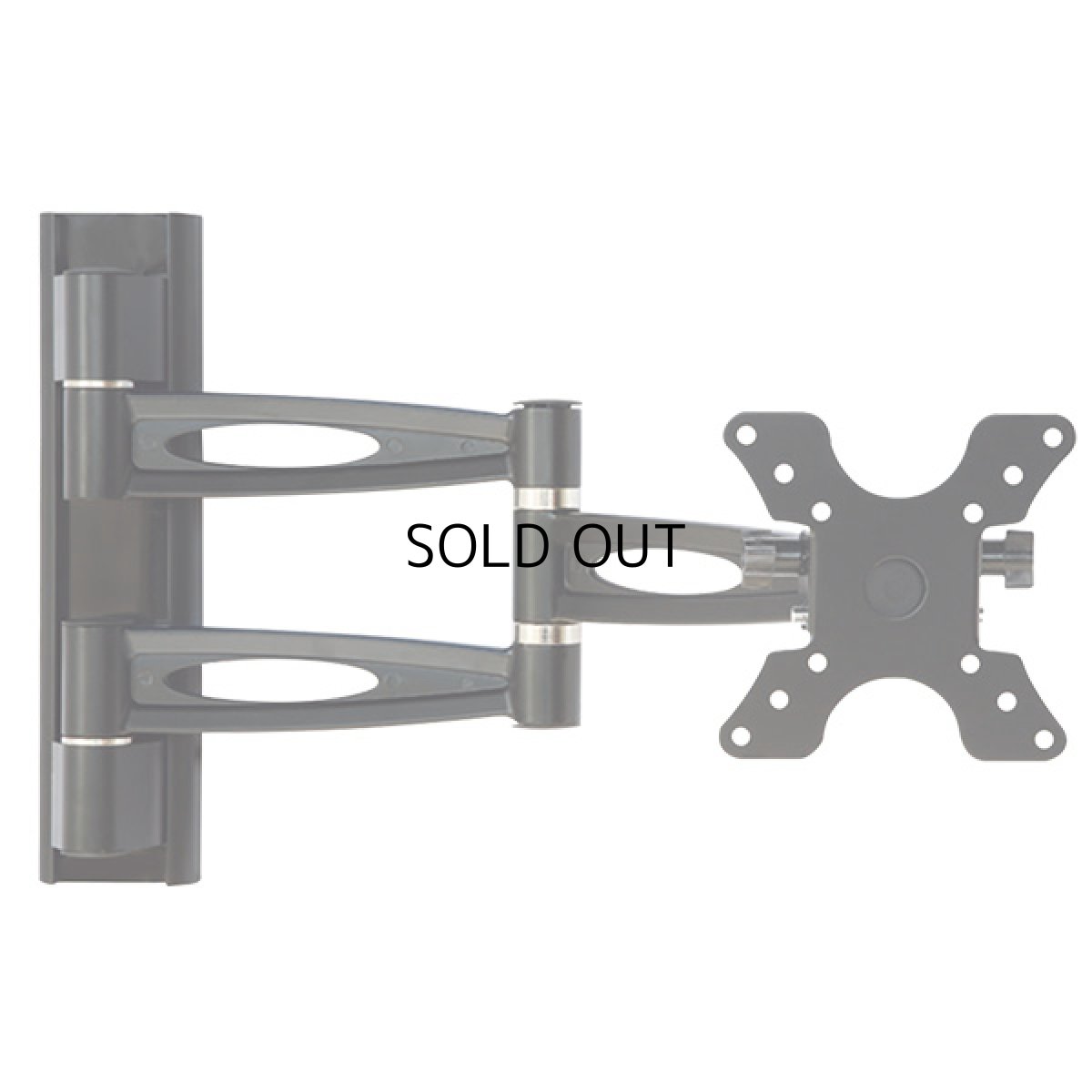 画像2: 【12〜26型対応】VESA規格対応テレビ壁掛け金具 上下左右角度調節ロングアーム - LCD-303【VESA(横×縦)：75×75/100×100mm】 (2)