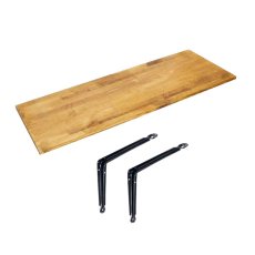 画像1: 賃貸でもOK！テレビ壁掛け金具・DIAWALL・ディアウォール・2ｘ4材セット【ウッディ】専用棚板90×30cm (1)
