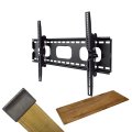 賃貸でもOK！【37〜65型対応】テレビ壁掛け金具・DIAWALL・ディアウォール・2ｘ4材・棚板セット【ウッディ】WDY-117MR9