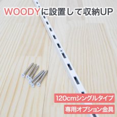 画像1: ウッディ専用チャンネルサポート120cm シングルタイプ (1)