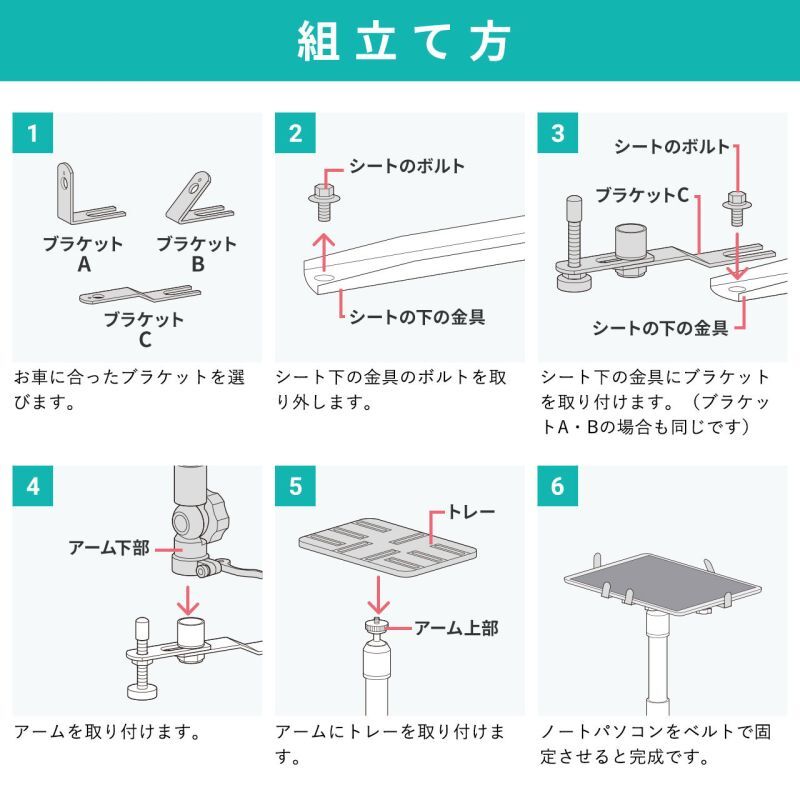 車載用タブレットスタンド　CAR-SPHLD2