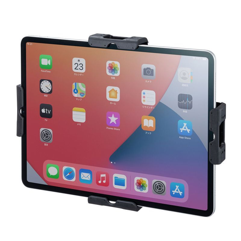 厚さ30mm対応iPad・タブレット用鍵付きVESA取付けホルダー　CR-LATAB30
