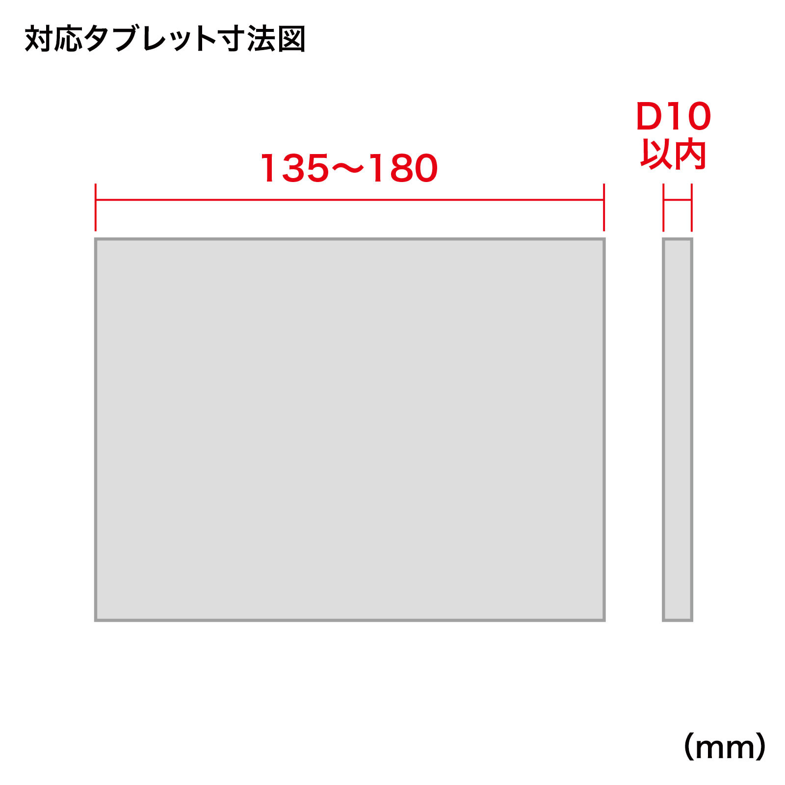 高さ可変機能付きiPad・タブレットスタンド（4.5〜11インチ対応）MR-TABST20