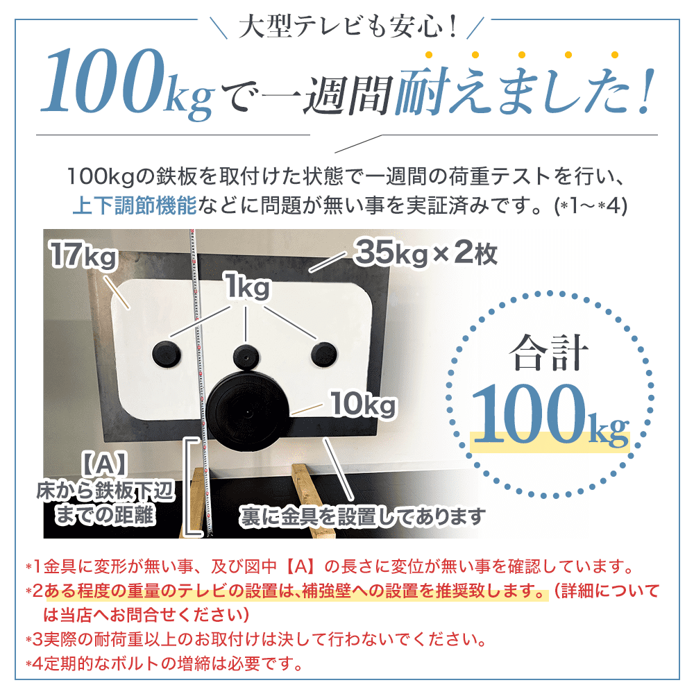 100kg耐えました