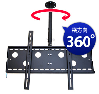 横方向360°