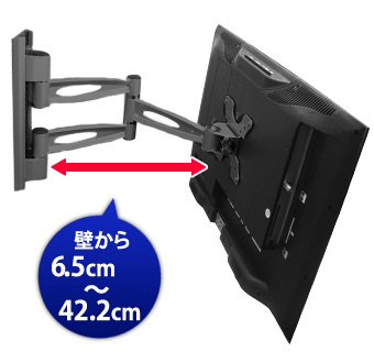 壁から6.5cm〜42.2cm