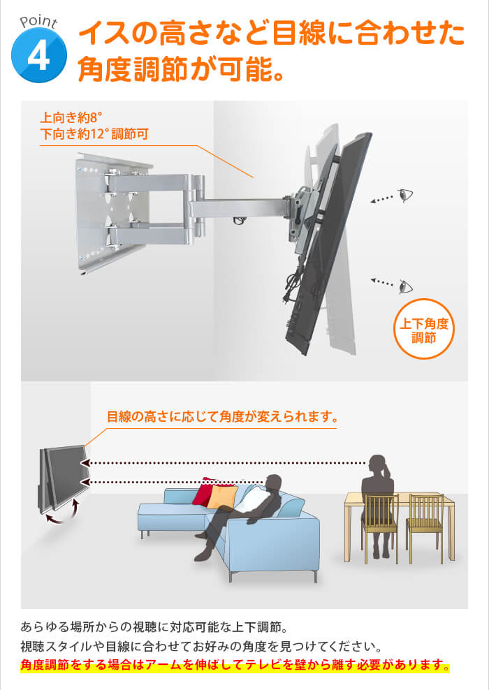 壁掛け テレビ 金具