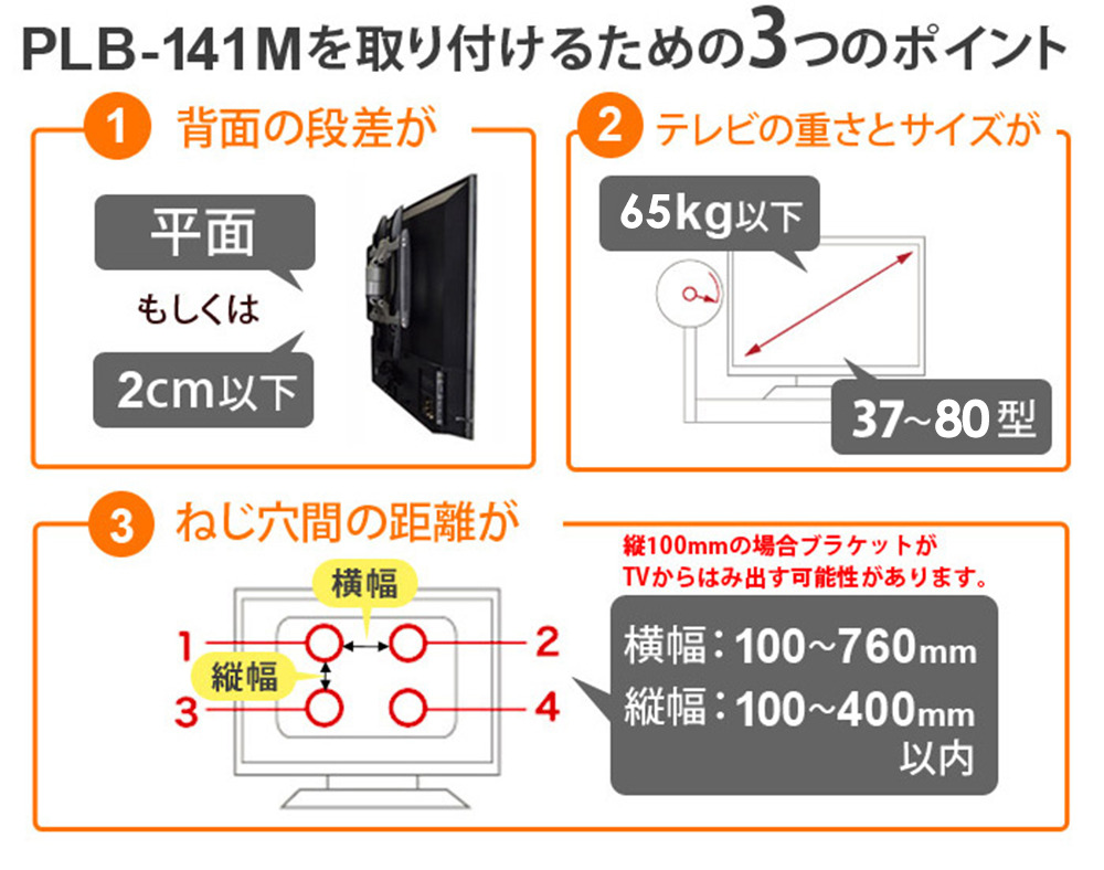 取り付け可能サイズ