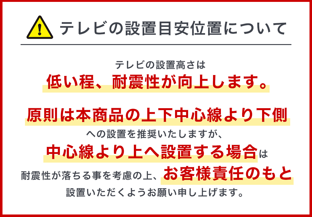 テレビ設置位置注記