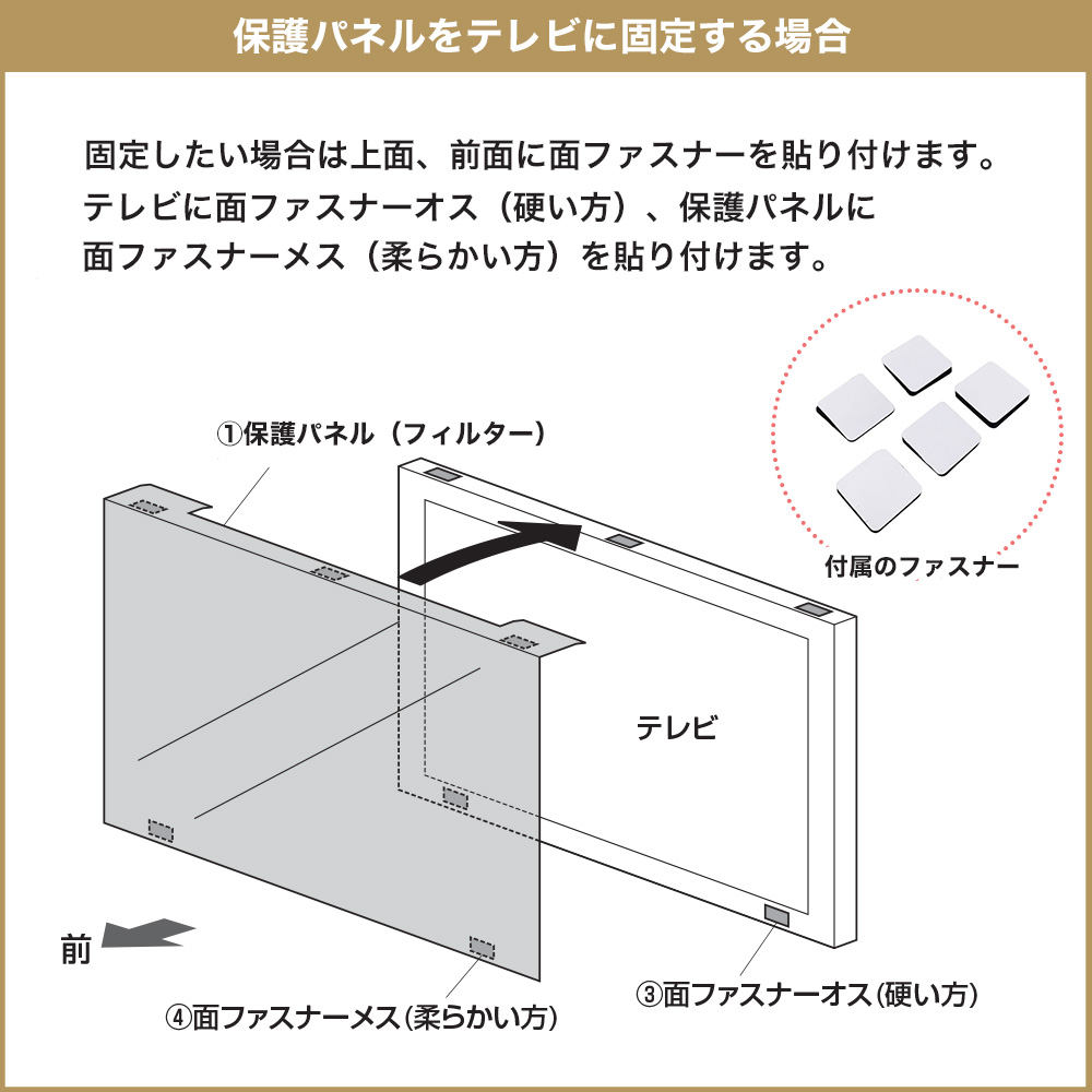 液晶テレビ保護パネル（65インチ/65型）透明カバー 保護フィルム　CRT-650WHG