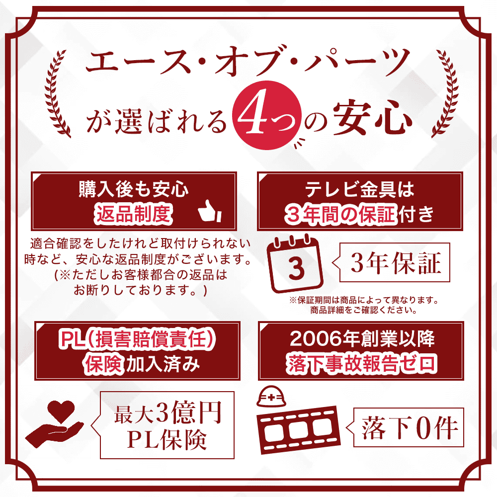 エースオブパーツ4つの安心