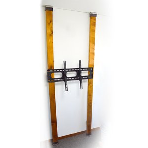 画像: 賃貸でもOK！【26〜60型対応】テレビ壁掛け金具・DIAWALL・ディアウォール・2ｘ4材セット【ウッディ】WDY-117S