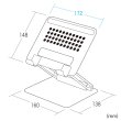 画像11: タブレット スタンド ipad ホルダー 無段階 高さ 角度調整 コンパクト 12.9インチ タブレット用アルミスタンド（角度・高さ調整タイプ） PDA-STN49S (11)