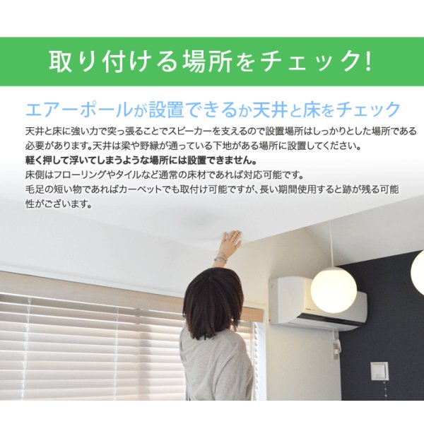 画像7: エアーポール1本とスピーカー取付け金具(ペア)のセット商品 AP-SWB101-1 (7)