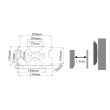 画像8: 【12〜26型対応】VESA規格対応テレビ壁掛け金具 角度固定薄型 - LCD-108【VESA(横×縦)：100×100/200×100mm】 (8)