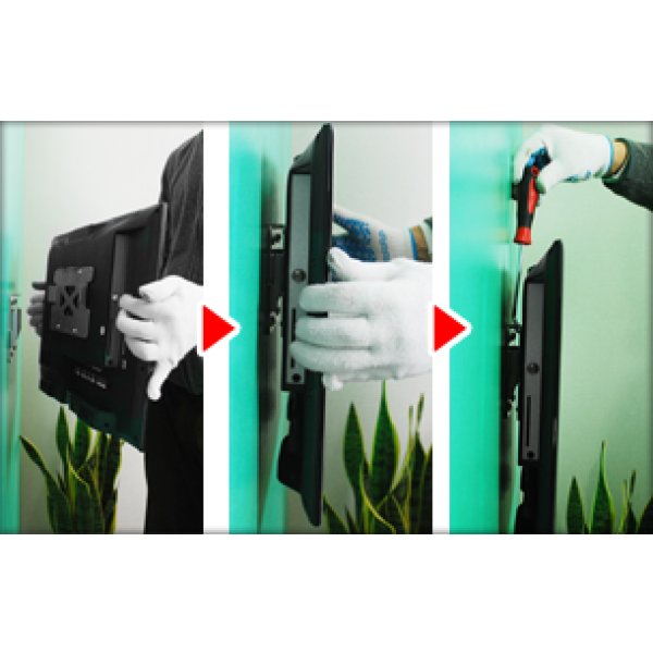 画像6: 【12〜26型対応】VESA規格対応テレビ壁掛け金具 角度固定薄型 - LCD-108【VESA(横×縦)：75×75/100×100/200×100mm】 (6)