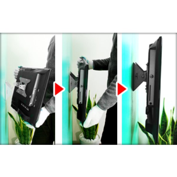 画像7: 【12〜26型対応】VESA規格対応テレビ壁掛け金具 上下角度調節付き - LCD-109【VESA(横×縦)：75×75/100×100/200×100mm】 (7)