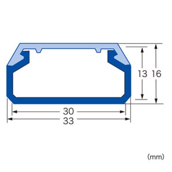 画像4: 【送料無料】ケーブルカバー角型 幅33mm/長さ1m - CA-KK33N (4)