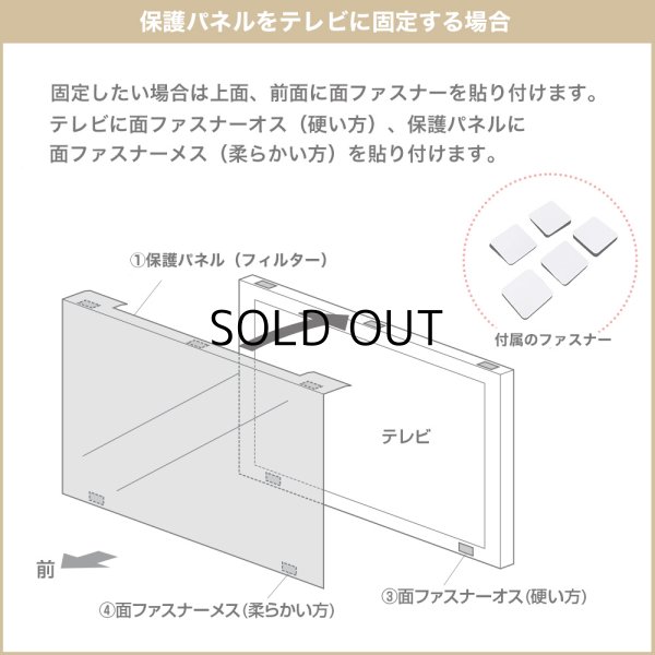 画像5: 液晶テレビ保護パネル（50インチ/50型）透明カバー 保護フィルム　CRT-500WHG (5)