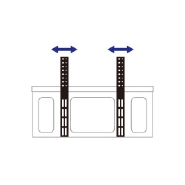 画像4: 【送料無料】国産テレビスタンド 移動式テレビスタンド(DS-T40) (4)