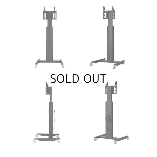 画像4: 【送料無料】国産テレビスタンド 40-55インチ対応 ハイポジションスタンド 電動昇降タイプ(HM-4055) (4)