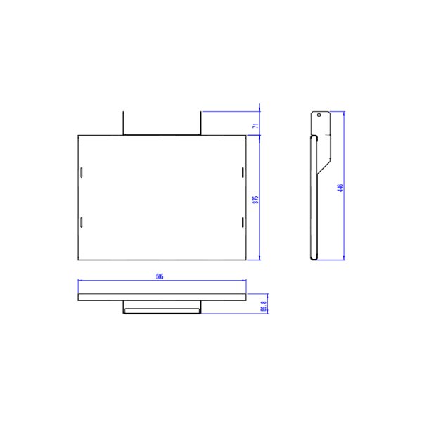 画像2: ハイポジションスタンド オプション棚板(HP-ST01) (2)