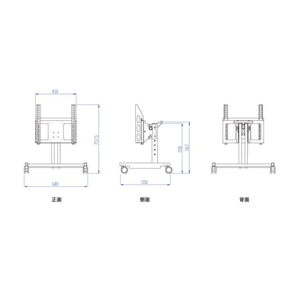 画像11: 【送料無料】国産テレビスタンド 32-55インチ対応 モニタワーロースタンド(ML-3255) (11)