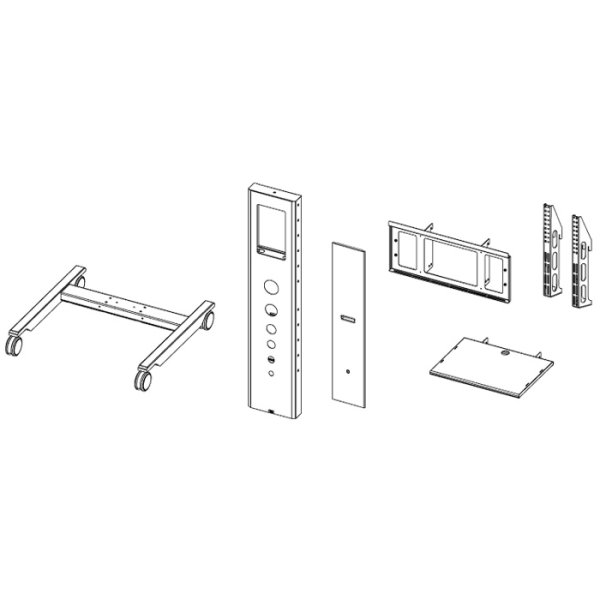 画像7: 【送料無料】国産テレビスタンド 70-90インチ対応 モニタワーラージ (7)