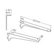 画像5: ウッディ専用チャンネルサポート用棚受けブラケット左右二個セット (5)