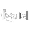 画像8: 【12〜26型対応】VESA規格対応テレビ壁掛け金具 上下左右角度調節ロングアーム - LCD-303【VESA(横×縦)：75×75/100×100mm】 (8)